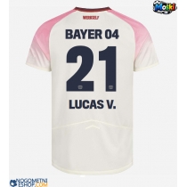 Moški Nogometni dresi Bayer Leverkusen Lucas Vazquez #21 Gostujoči 2025-26 Kratek Rokav